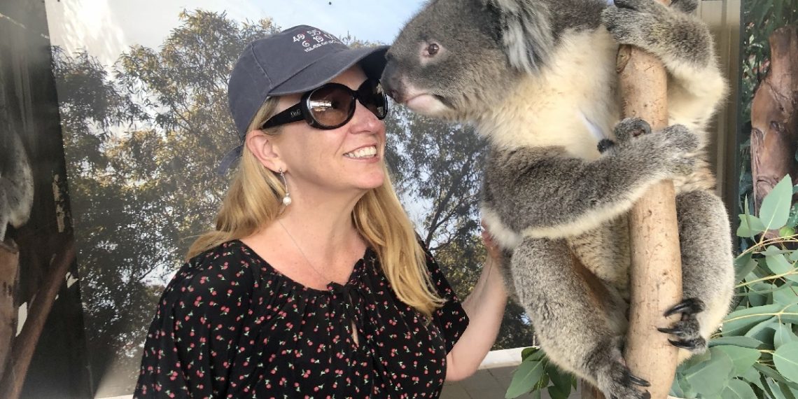 Portrait of Amanda O'Brien with a Pet