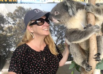Portrait of Amanda O'Brien with a Pet
